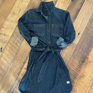 Ralph Lauren Belted Jean Dress